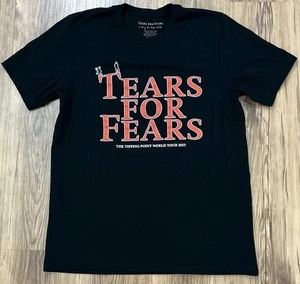 Camiseta Tears For Fears The Tipping Point World Tour 2022 banda adulto grande negra - Imagen 1 de 9