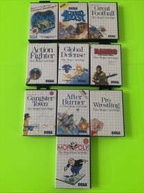 Sega Master System Game Lot (10) Nice Collection Amazing Deal!!