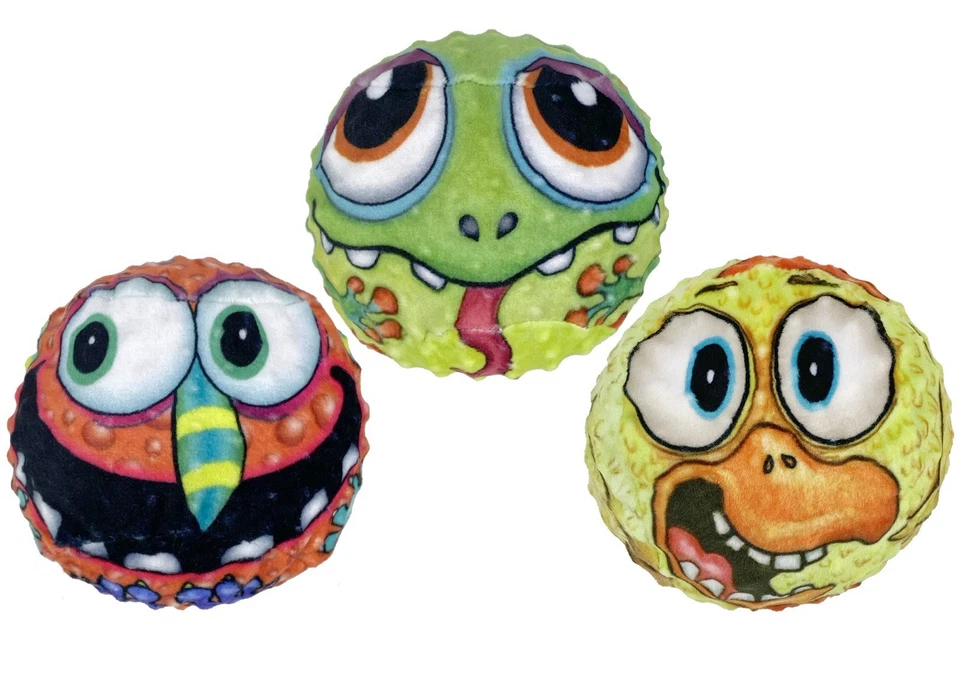 Multipet Fuzzu Monster Face Balls Assorted If You Want Certain Monster Email Us - Image 1 of 1