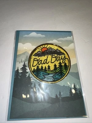 NEW Papyrus Fathers Day Card -  Happy Dad's Day - Patch - Image 1 of 2