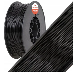 Filament PLA+ Black 1kg 1.75mm PLASTSPAW Produkcja PL - Zdjęcie 1 z 5