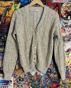 Avon Fashions Women’s S Cardigan Sweater Cream And Gold Colors - Picture 1 of 4