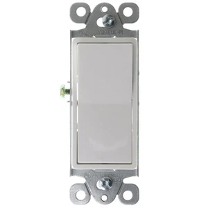 TORK NSI LCS115M WIPPENSCHALTER, DEKORATEUR, 120/277, 15A, SPST, WEISS - Bild 1 von 4
