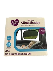 Car Shades Parents Choice UPF50+ Sun Protection 2 Pack - Picture 1 of 2