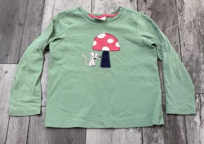 Hanna Andersson Greening Mushroom Mouse Shirt Long Sleeve 110 - Image 1 of 4