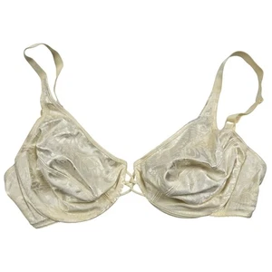 Vanity Fair 75005 Full Coverage Bra Ivory Floral Jacquard My Satin Fantasy 38C - Picture 1 of 6