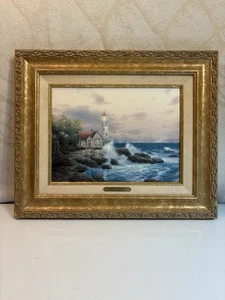 Pintura al óleo de Thomas Kinkade “Baliza de esperanza” 1997 con certificado de autenticidad - Imagen 1 de 9
