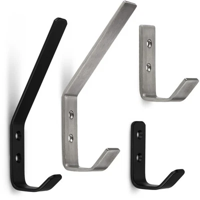Gancio appendiabiti gancio appendiabiti gancio da parete vero acciaio inox gancio cappello gancio cappotto ALBA - Immagine 1 di 4