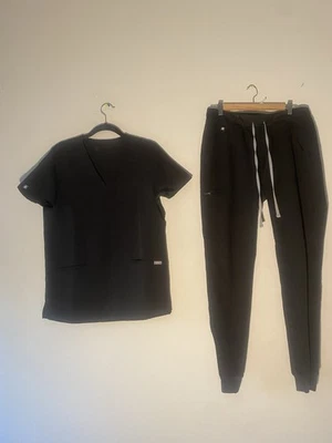 Figs Technical Collection Womens Scrub Set Black Size M/ T - Image 1 of 4