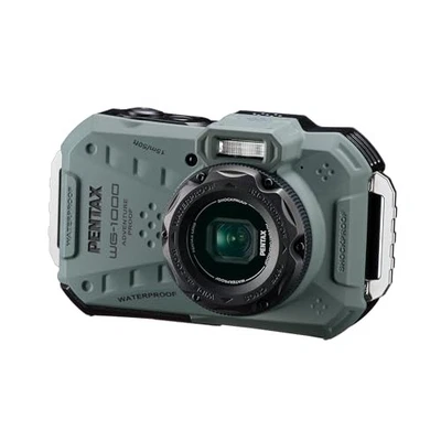 RICOH PENTAX WG-1000 Olive Digital Camera 15m Waterproof Shockproof Dustproof　Jp - Image 1 of 4