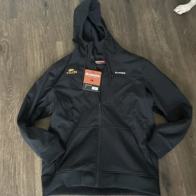 Chaqueta con Capucha Simms Rogue Para Hombre XL Negra Con Capucha Cremallera Completa Forrada de Vellón Nueva con Etiquetas Foto 1 de 4