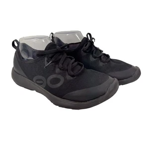 Zapato bajo OOFOS para mujer OOMG Sport LS negro malla ligera con cordones talla 9/40 - Imagen 1 de 14