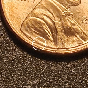 MINT ERROR - 2023-P "EXTRA V" LINCOLN SHIELD CENT (NICE COIN) (RED, HIGH GRADE) - Picture 1 of 7