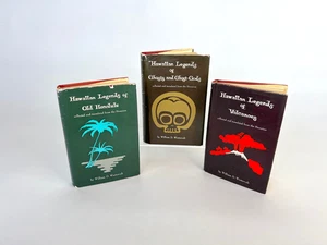 Vintage Hawaiian Legends Set of 3 Hardcover Books, William Westervelt Old Hawaii - Picture 1 of 15
