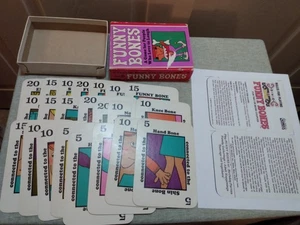 Vintage 1968 Parker Brothers FUNNY BONES Complete Game, 23 Cards & Printed Rules - Picture 1 of 8