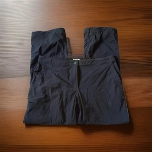 LL BEAN 16 Womens Nylon Black Pants 268919 X1 - Picture 1 of 8