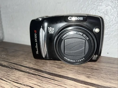 Cámara digital Canon PowerShot SX120 IS 10 MP P&S portátil foto PC1431 probada Foto 1 de 4