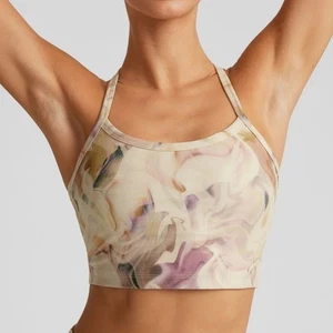 NWT Beyond Yoga SoftMark Slim Racerback High Cropped Tank Small Earthen Swirl - Picture 1 of 6