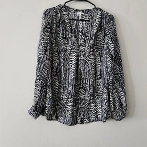 Joie Bluse Animal Print gemustert Größe M Seidenbluse Karrierekleidung - Bild 1 von 4
