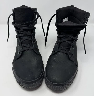 Timberland Botas Para Mujer Talla 11 Negras Parte Superior Alta Tobillo Zapatilla Bota Nubuck A2GFT Foto 1 de 4