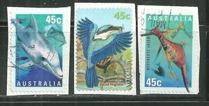 AUSTRALIA POND FAUNA USATO AUTOADESIVO SU CARTA #2 - Foto 1 di 1