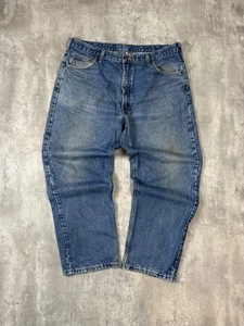 Pantaloni denim da lavoro vintage Carhartt foderati a quadri lavaggio medio taglia 40 - Foto 1 di 8