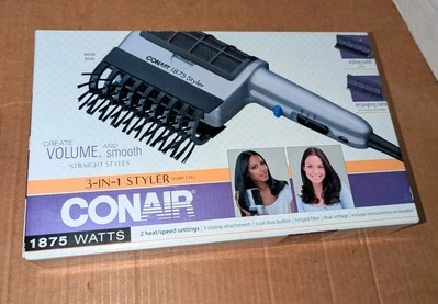 3 In 1 Ionic Styler Hair Styling Beauty Care Safe Durable Appliances Grey And Bl - Image 1 of 3