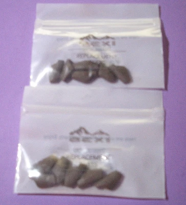 6 pares de óculos de sol de reposição para nariz marrom Bex Wesley prata/cinza W4SB - Imagem 1 de 2