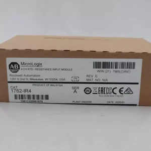 New Factory Sealed AB 1762-IR4 MicroLogix 1200 RTD Resistance Input Module STOCK - Picture 1 of 3