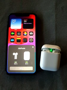 Apple AirPods 1 Generation Bluetooth Ohrhörer weiß A1602 Top - Bild 1 von 5