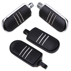 Pair Motorcycle Foot Pegs Pedals Footrest Aluminum for Harley Softsail Sportster - Picture 1 of 16