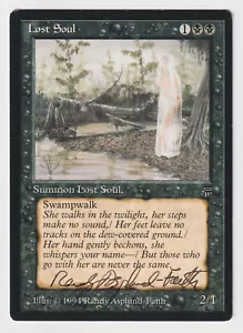 Signed Lost Soul MP Legends English Artist Randy Asplund-Faith 1994 MTG Magic! - Picture 1 of 2