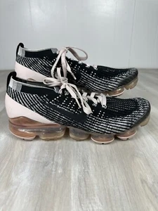 Nike Air Vapormax Flyknit 3 Sneakers Donna Taglia 12 Nero Rosa Rosa CU4748-001 - Foto 1 di 11