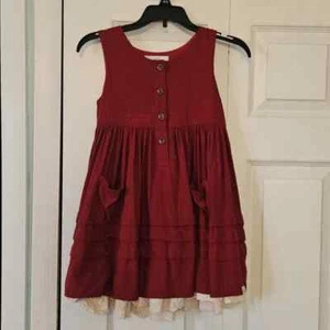Sweet Honey Red Margo Dress Sz 6y - Picture 1 of 5