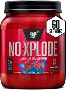 BSN NO Xplode Pre-Workout Pump Nitric Oxide Booster 60 Servings 5 Flavors New - Picture 1 of 3