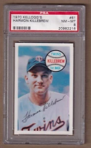 1970 Kellogg's #61 Harmon Killebrew PSA 8 - Picture 1 of 2