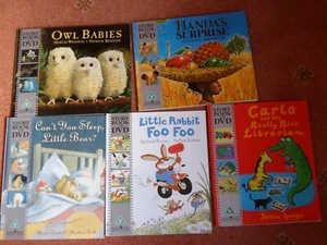 JOB LOT OF 5 PRE-SCHOOL STORY BOOKS WITH DVD EXC COND - Picture 1 of 1