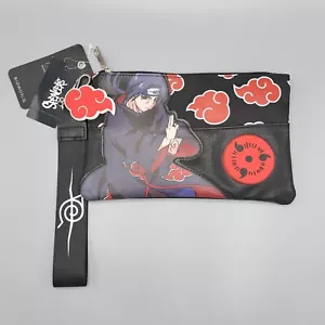 BIOWORLD Naruto Shippuden Itachi Uchiha Akatsuki Clouds Anime Pouch Wristlet - Picture 1 of 14