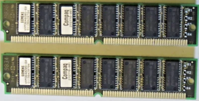 Siemens Usado 32 MB (2 x 16 MB) sin paridad EDO RAM SIMM 72 pines HYM364020S-60 Foto 1 de 2