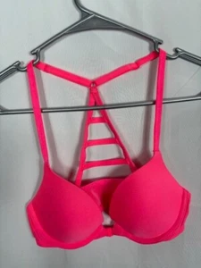 Victoria's Secret Push-up-BH Pink Damen Größe 32a Spaghettiträger mit Leiterrücken - Bild 1 von 3