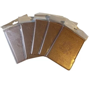 Reise USA Reisepass Organizer Halter Karten Schutz Hülle Brieftasche Rose Gold Lot 5 - Bild 1 von 8