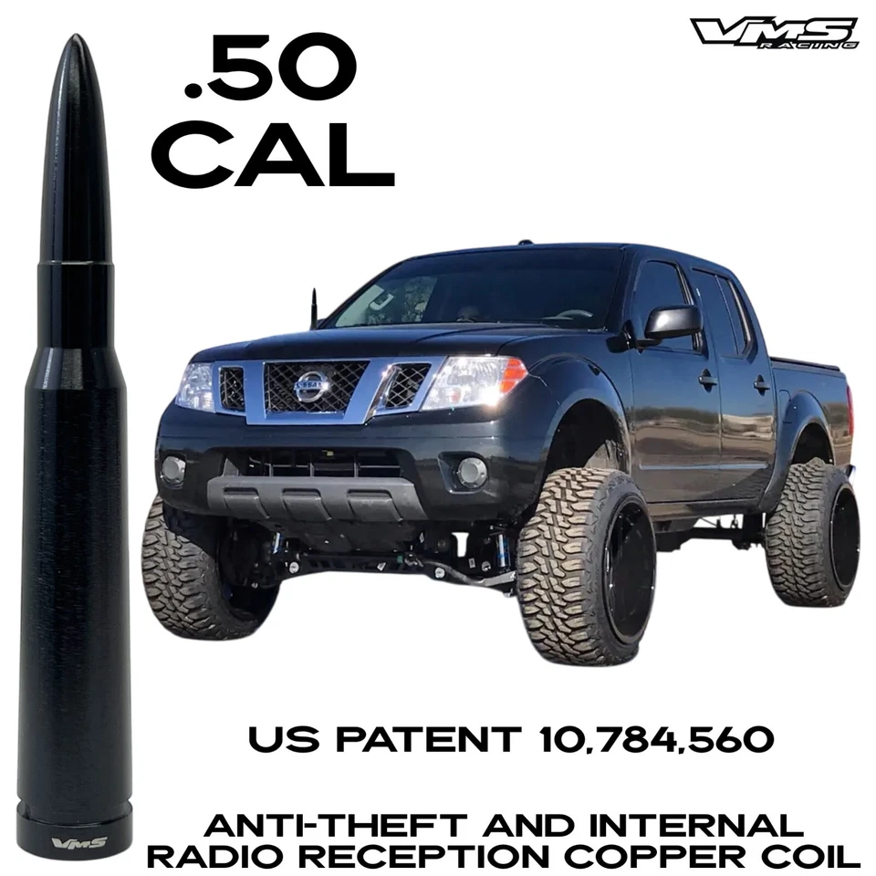 ANTENA BOBINA COBRE ANTIRROBO BALA CALIBRE 50 CAL PARA NISSAN FRONTIER 04-19 Foto 1 de 4