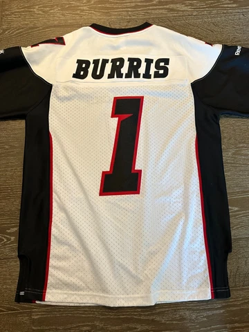 RED Reebok Ottawa RedBlacks Football Jersey CFL #1 Henry Burris L STITCH NWOT Cover