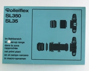 Bedienungsanleitung Rollei Rolleiflex SL350 SL35 SL 350 SL 35 Instructions - Picture 1 of 1