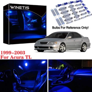 8Pcs Blue LED Lights Interior Lamp Package kit For 1999-2003 Acura TL+Free Tool - Picture 1 of 12