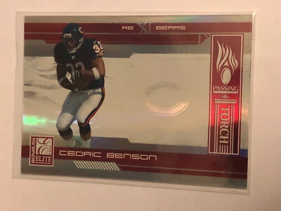 Cedric Benson Sayers Bears 2006 Elite Passing Torch Red #0032/1000 Jersey #! - Image 1 of 2