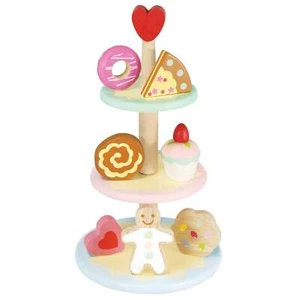 Le Toy Van Wooden Three Tier Cake Stand Creative Role Play Toddler Games - Picture 1 of 7