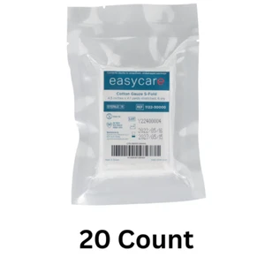 Easycare Vacuum Sealed Compressed Sterile S/Z-Fold Gauze 4.5"x 4yds, 20 packs - Picture 1 of 5