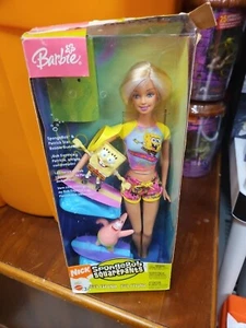 Mattel Vintage Barbie Puppe 2004 mit SpongeBob & Patrick Surfing - Bild 1 von 6