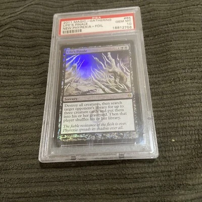 2011 Magic MTG New Phyrexia Foil #65 Life’s Finale Psa 10 Pop 1/1 - Image 1 of 2